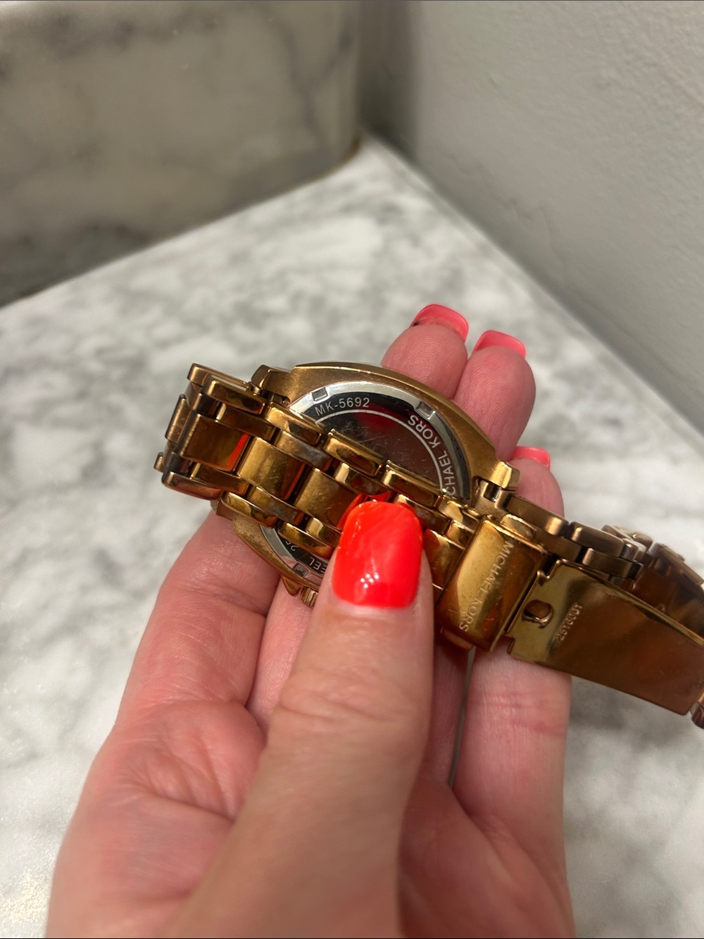 Michael Kors Rose Gold Crystal-Trim Chronograph Bracelet Watch needs new battery - Picture 3 of 3